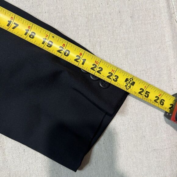 Giorgio Armani Collezioni Black Blazer Jacket Men’s Size 44R 100% Wool Suit - Picture 8 of 9